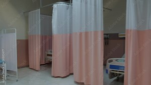 empty emergency room of the hospital