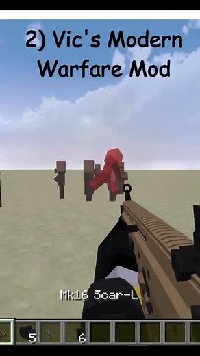 Top 5 Realistic Military Mods for Minecraft #shorts || Most Realistic Military Mods for Minecraft