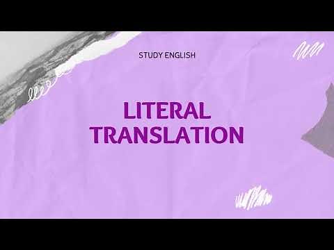 LITERAL TRANSLATION - S3