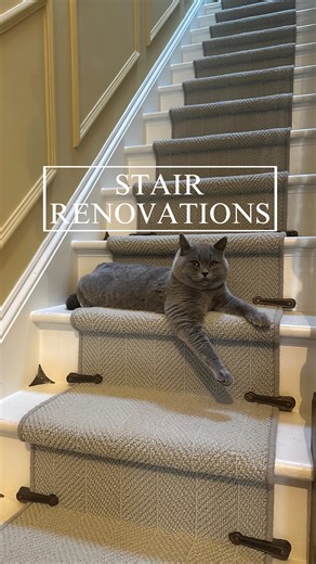 Chloe Michalska | Don’t panic! The stair clips are here to stay! And here is the new stair runner 🤩 I had fun changing up the stair carpet last week, and I... | Instagram