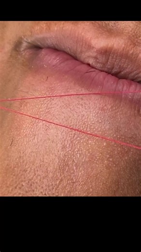 do you have lip hair? #beauty #asmr #threading #hairy #relaxingasmr