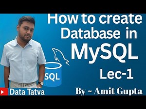 Create Your First Database and Table in SQL – Beginner Friendly | Lec-1| Amit Gupta