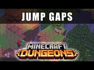 Minecraft Dungeons how to jump over gaps to get the chest