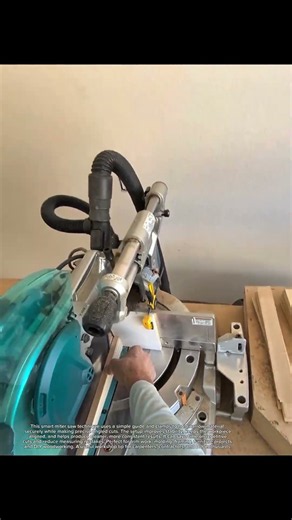 Miter Saw Trick Makes Perfect Cuts #Woodworking #DIY #Carpentry