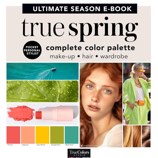 True Spring Season Color Analysis Guide Makeup Warm Spring Palette Hair Color Wardrobe Swatches True Spring Color Swatches - Etsy