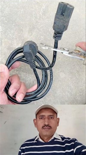 ⚡ Smart Power Cable Repair Hack 🔧#DIYHack #ElectricTips #ToolTrick