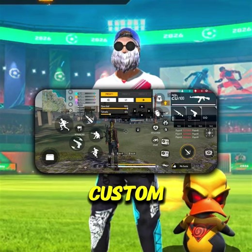 Sensibilidad y HUD 2 Dedos de Crispe para Free Fire