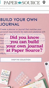 🖋️✨ Pssst... did you know? You can create your very own custom journal at Paper Source! ✨🖋️ Pick your perfect cover, choose your pages, and make it totally YOU! Whether it's for daily thoughts, big ideas, or just a spot for doodles, we’ve got everything you need to craft a journal that fits your style. 🌟 Swing by and start creating your custom journal today! 📝 #buildyourownstory #papersourcecreativecollective #papersource #midori #bujo | @momandagirlwithplans | Paper Source