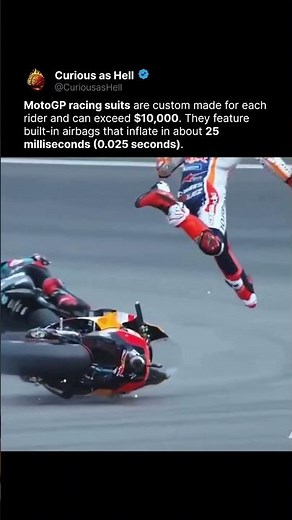 MotoGP Suits Deploy Airbags in 25 ms 🏍️
