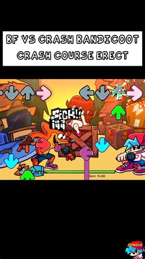 Crash Course ERECT - BF VS Crash Bandicoot #fnf #fnfmods