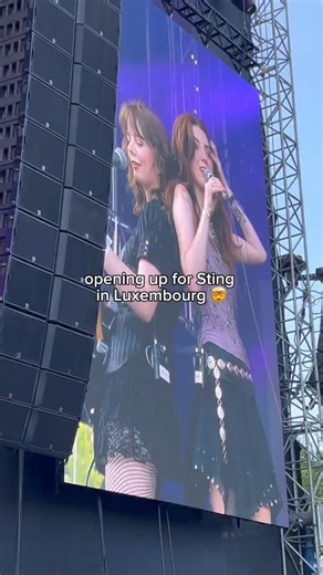 the hottest gig we ever played!!! 🥵38degrees is a lot for these pale Irish b*tches. Thank u @theofficialsting for having us, u are literally a legend xx | Dea Matrona