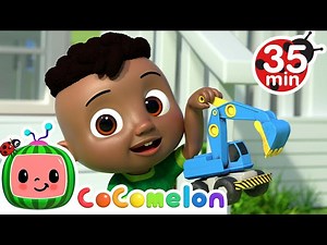 Excavator Song (Vehicle Song For Kids)   More Nursery Rhymes & Kids Songs - CoComelon - Videos For Kids