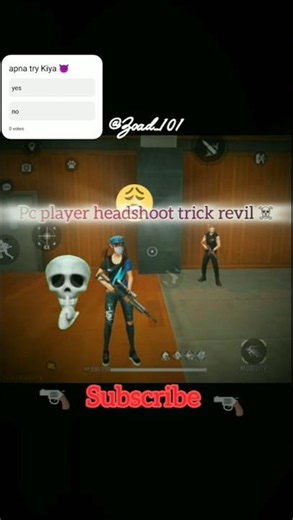 headshot trick reveal☠️#storyborad