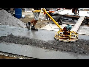 smoothing of concrete