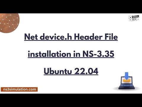 Net device h Header File installation in NS 3. 35 Ubuntu 22. 04