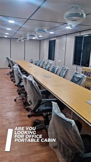 12×40 Ft Portable Conference Cabin|Premium Prefab Meeting Room|Modern Office Cabin|Flex Prefab Infra