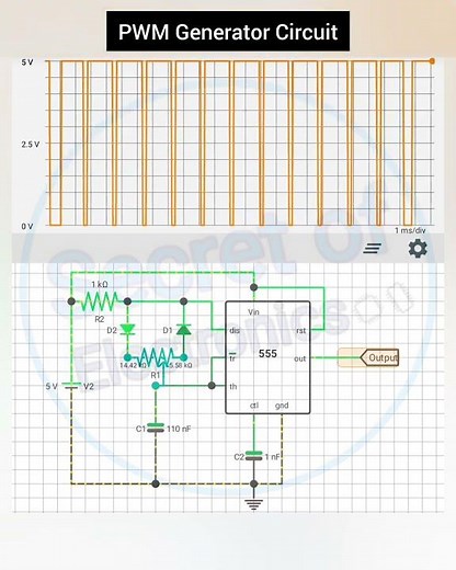 How to Make PWM Generator Circuit Using 555 Timer IC