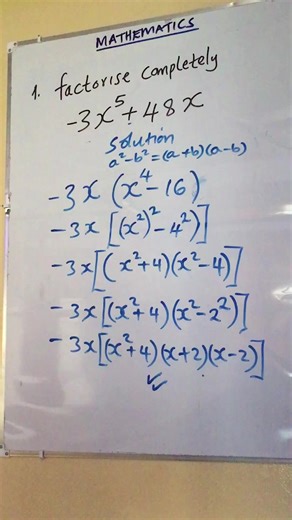 Factorisation of Algebraic Expressions