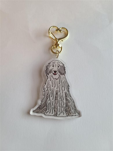 Komondor Dog Breed Acrylic Pet Keychain/ Adorable Kawaii Charm/ Animal Lover Gift/ Pet Loss Memorial Memento - Etsy