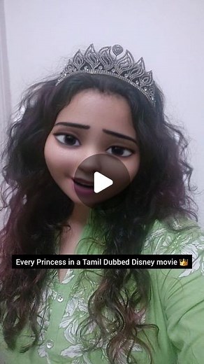 Chimu on Instagram: "Every Princess in a Tamil Dubbed Disney movie 😛"