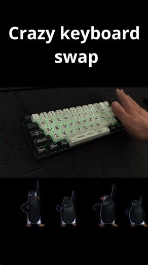 crazy keyboard swap #keycaps #keyboard #transformation #customkeyboard #shorts #fyp