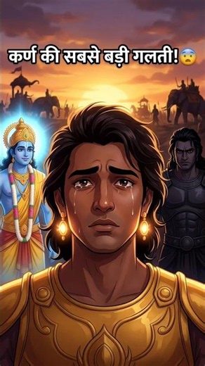 Karna's Biggest Mistake! 😨 | The Greatest Life Lesson from the Mahabharata #mahabharat #shorts