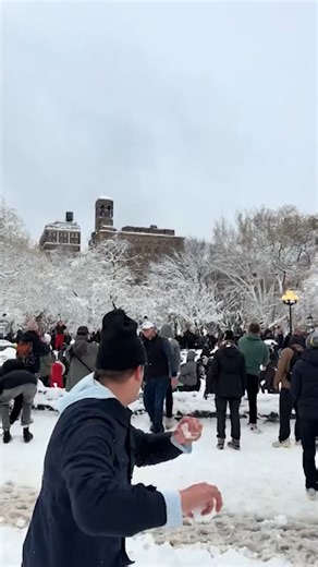 The viral snowball fight in New York City had some star power -- 49ers QB Mac Jones was in the park -- before things went south. | TMZ