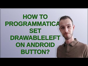 How to programmatically set drawableLeft on Android button?