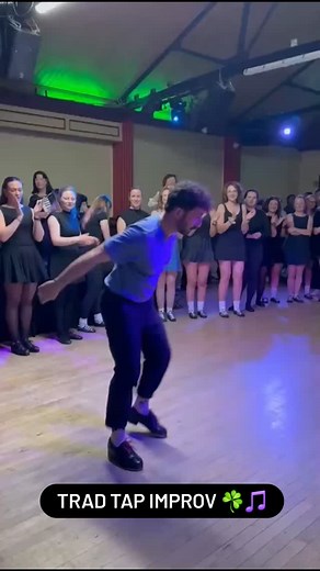 Some highlights from our Trad & Tap Showcase, May 2025! Ending the night with a "step about". Irish and tap dancers all trading steps while the ceili band plays away. To think these dancers used to be too scared to improv! Not anymore 🔥😁🙌 | Tap Dance Dublin
