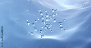 Maltitol rotating molecular structure, 3d model of molecule, sugar alcohol, looped video