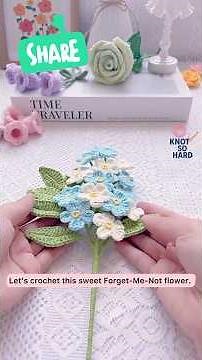 Forget-Me-Not Flower Crochet Tutorial | Easy Mini Flower for Beginners