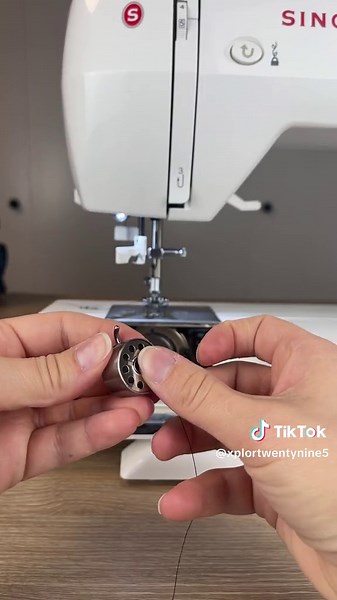 You don’t have to have the fanciest equipment to start your dream job. I use this Singer sewing machine to make all my scrunchies! You have to start somewhere. #sewingmachine #scrunchies #etrepreneur #asmr #sewing #threadsewingmachine