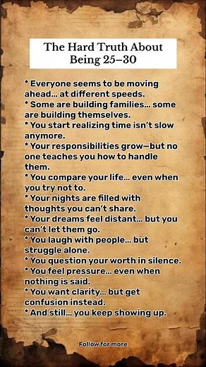 The Hard Truth About Being 25–30 #psychologyfacts #usa #viral #australia #canada