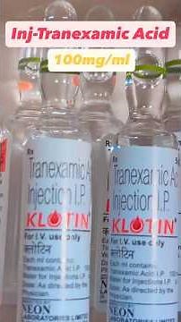 Tranexamic acid is a medication used to treat & prevent excessive b/d loss by promoting b/d clotting