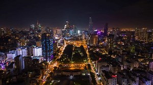 Night Timelapse Downtown Ho Chi Minh Stock Footage Video (100% Royalty-free) 3547013201 | Shutterstock