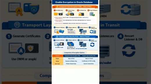 Oracle Database Encryption TDE and TLS #oracle #database | KAMRAN HUSSAIN