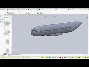 Boeing 777 Body Design Part 8: Creating the Foundation in SolidWorks #solidworks @donmech7