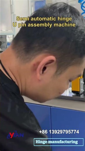 semi auto hinge U pin assembly machine