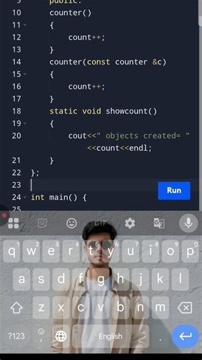 copy constructor counting copies in c++ #coding #programing #c++ #youtubeshorts