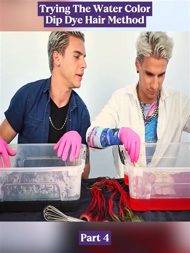 Try the Water Color Dip Dye Hair Method for a Cool Look