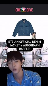 10K views · 540 reactions | 痢 Buy the BTS JIN RUNSEOKJIN Denim Jacket & get entered to win Jin’s signed poster! ✨  10% Off Code: DUMPLING Cokodive.com #BTS #JIN #cokodive #btsarmy | Dumpling Univerese | Facebook