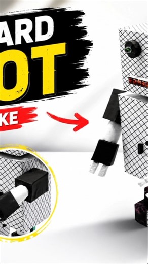 How to Make a Cardboard Robot 🤖 | Easy DIY Robot Craft #shorts