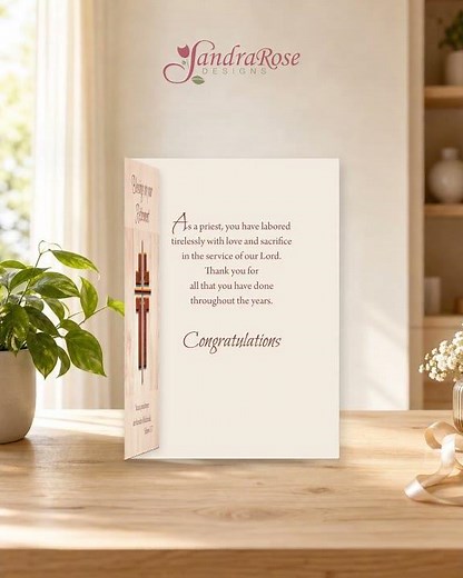 Priest Retirement Blessings Card | Printable Etsy Card
