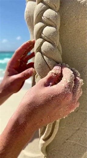 CHIP CHIP AND THE MASTER SEND EVERYONE A SANDWORK OF ART.