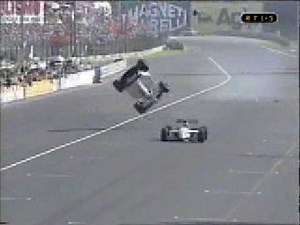 formula 1 - horrible crash at monza in 93