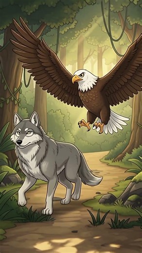 Clever Fox’s Trick 😱 | Wolf and Bear Fight | Cartoon Short