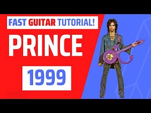 Prince guitar tutorial '1999' fast guitar lesson