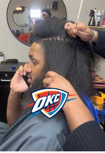 Flat twist with zig zag parts on Isaiah Joe 💙 #okcthunder ##nbabraids #isaiahjoe #nbachampion #braidersoktiktok