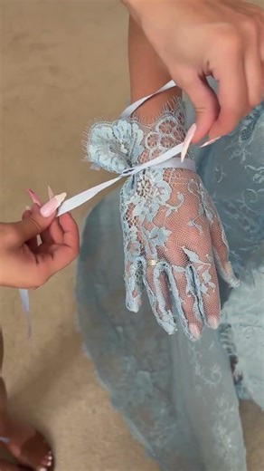 To order this baby blue dress DM reineecouture A refined fitted design featuring sheer illusion
