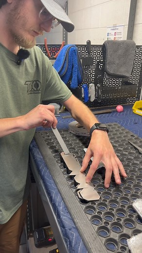 A little bit about our process for our emblems! . . . #fabrication #madeintheusa #tso #showtrucks #details #tips #liftkits #suspension #diesel #gas #f250 #f350 #f450 #2500 #3500 #laser #cnc #pollished #stainless | TSO Manufacturing